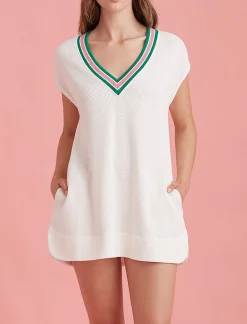 Luxe Waffle Tennis Tank Dress