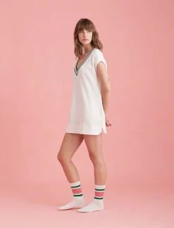 Luxe Waffle Tennis Tank Dress