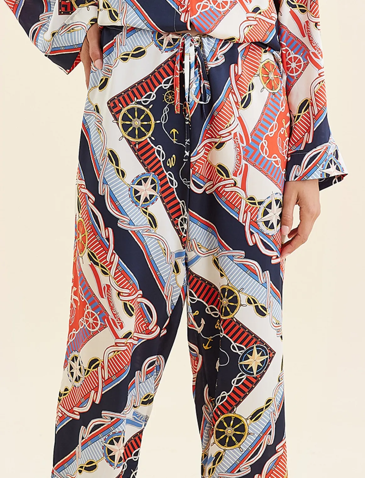 Marine Silk Full Length PJ Set