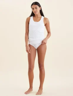 Milla Rib Shelf Bra Henley Tank
