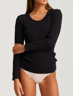 Milla Rib Shelf Bra Long Sleeve Tee