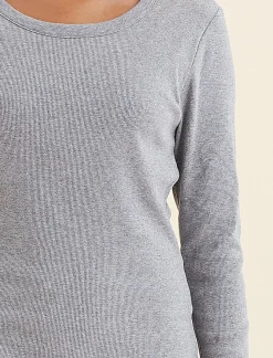 Milla Rib Shelf Bra Long Sleeve Tee