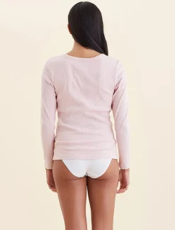 Milla Rib Shelf Bra Long Sleeve Tee