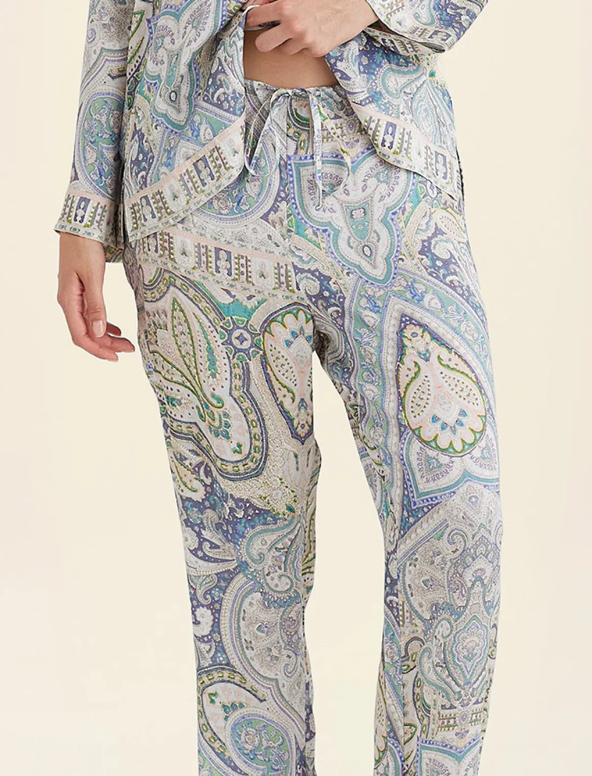 Nahla Printed Silk PJ