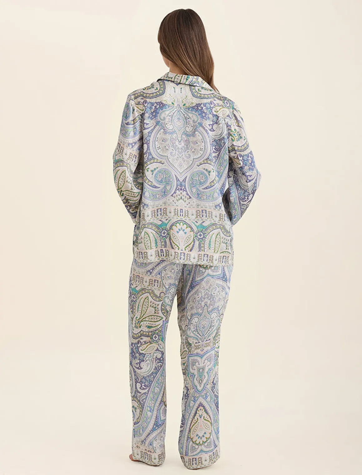 Nahla Printed Silk PJ