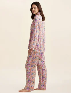 Painted Travels Silk Full Length PJ & Eyemask