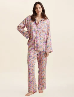 Painted Travels Silk Full Length PJ & Eyemask