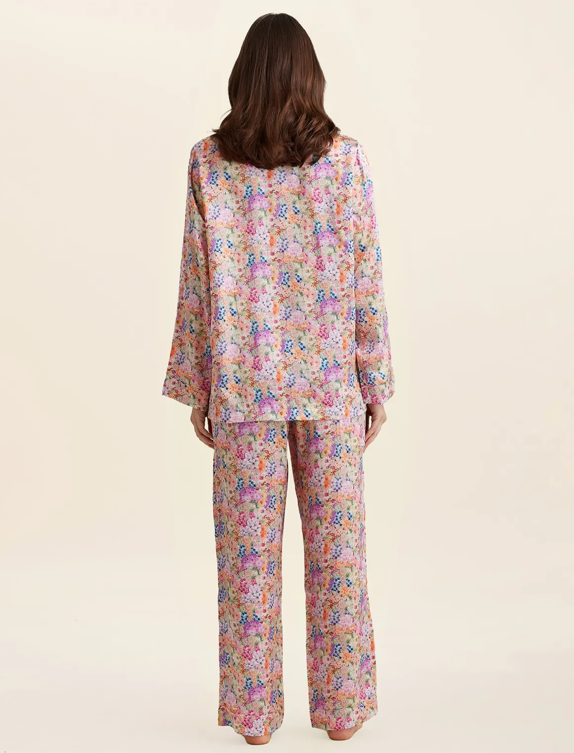 Painted Travels Silk Full Length PJ & Eyemask