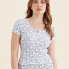 Pippa Pointelle Short Sleeve Tee