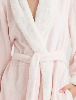 Plush Sherpa Robe & Sleep Mask