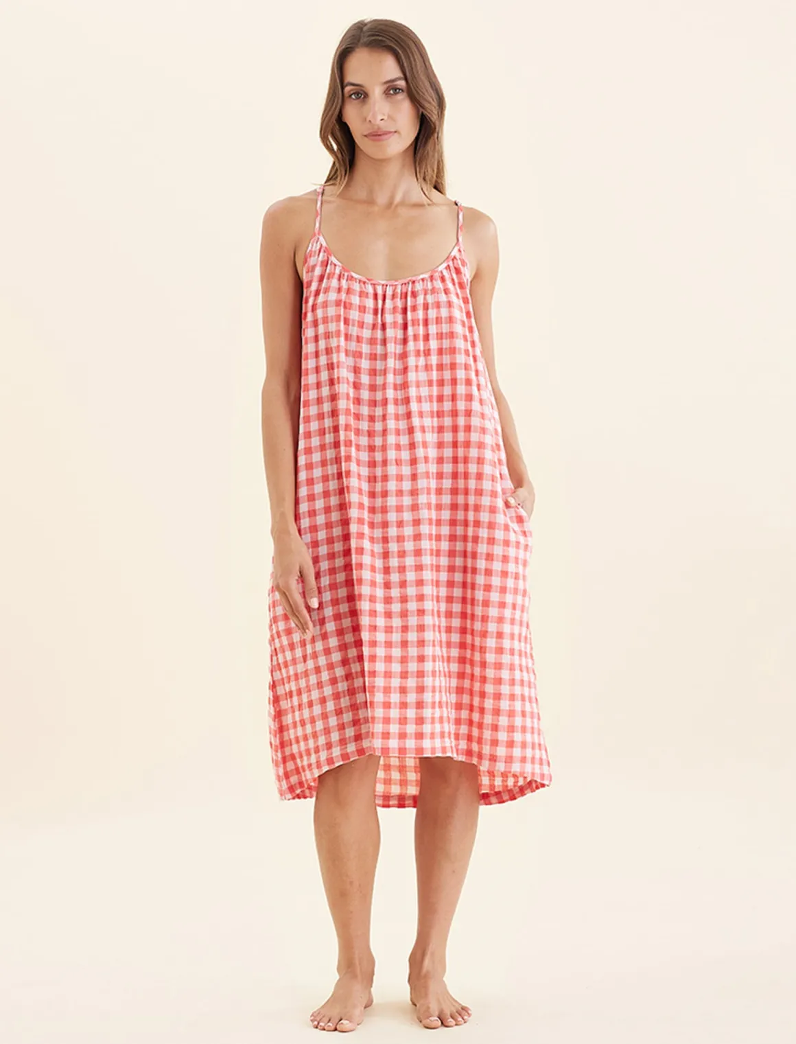 Seersucker Strappy Nightie
