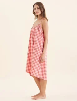 Seersucker Strappy Nightie
