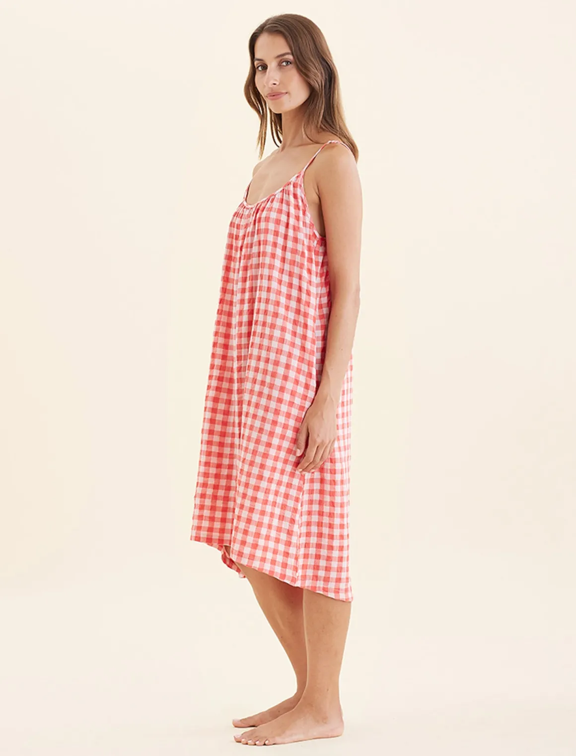 Seersucker Strappy Nightie