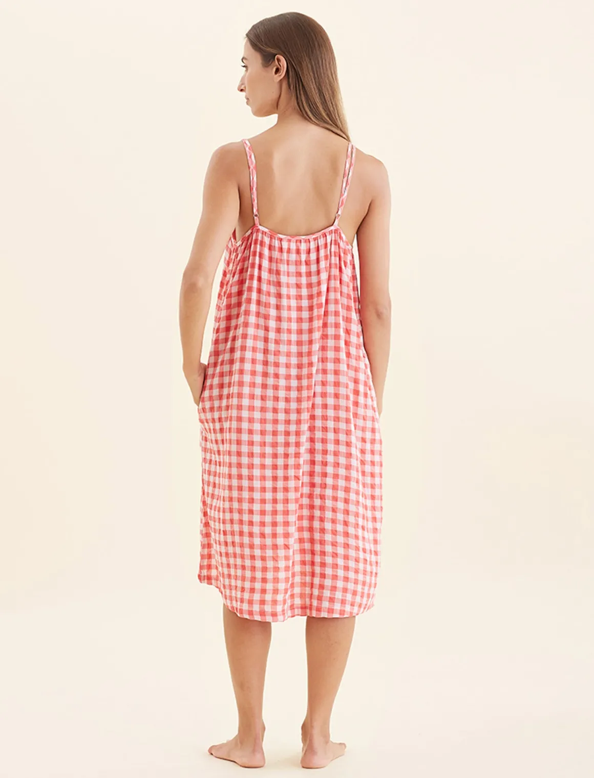Seersucker Strappy Nightie