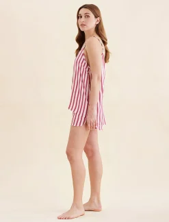 Stripe Cami Boxer PJ Set
