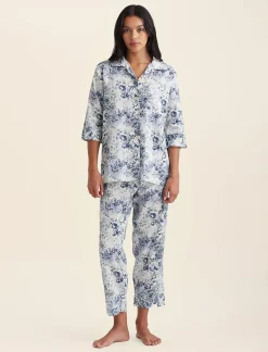Toile De Jouy Crop PJ Set