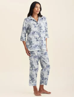 Toile De Jouy Crop PJ Set