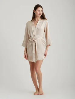 Washable Silk Short Robe